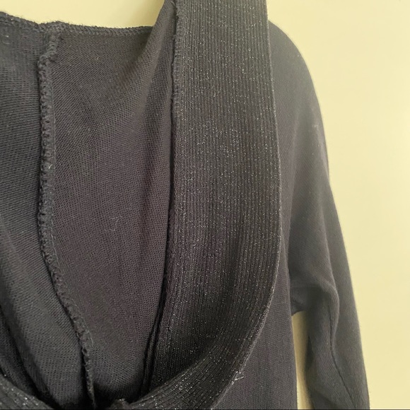 H&M size 6 fancy black knit top with sparkling trim - Picture 7 of 12